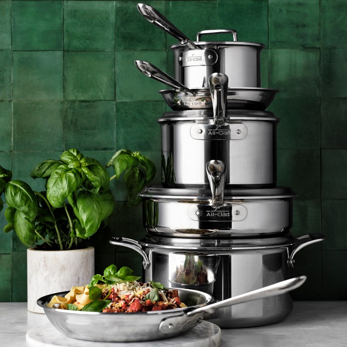 Williams-Sonoma All-Clad d5 パスタポット All-Clad D5 Stainless-Steel 10-Piece Set | Williams Sonoma