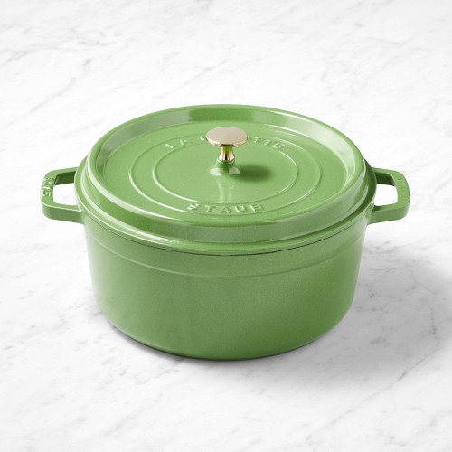 Staub Enameled Cast Iron Round Dutch Oven, 5.5-Qt., Pistachio