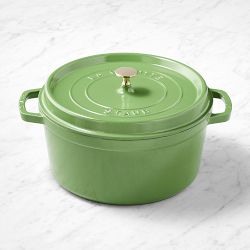 Staub Enameled Cast Iron Round Dutch Oven, 7-Qt., Pistachio