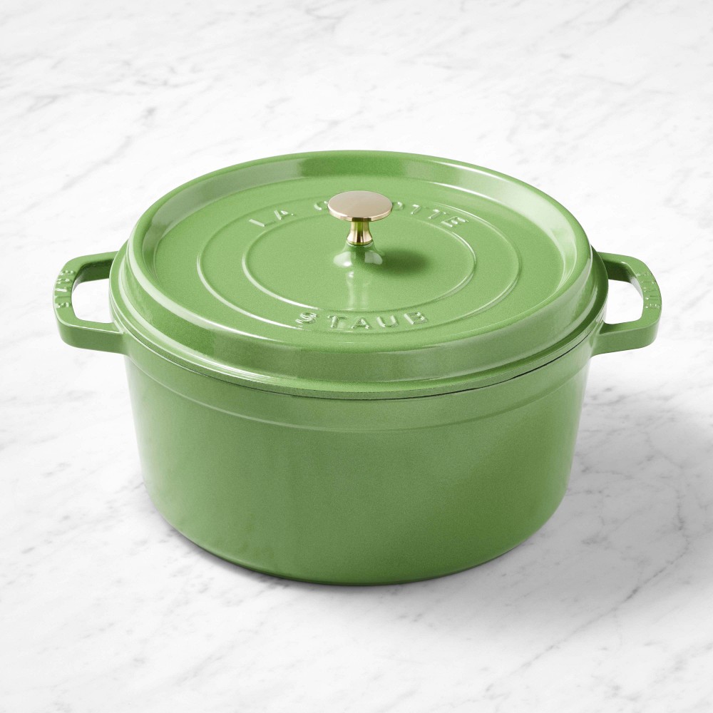 Staub Enameled Cast Iron Round Dutch Oven - 7-Qt., Pistachio
