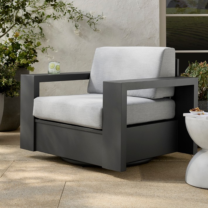 Larnaca Outdoor Metal Club Chair | Patio Furniture | Williams Sonoma