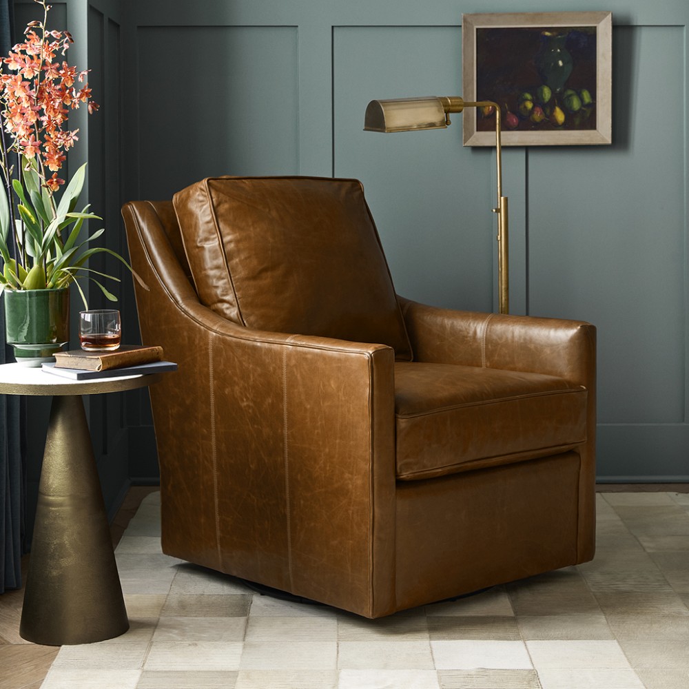 Vernon Swivel Chair by Williams Sonoma Home
