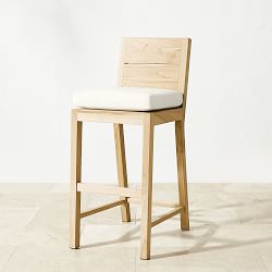Larnaca Outdoor Natural Teak Bar Stool