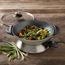 Breville Hot Wok™ Stainless-Steel Electric Wok, 6-qt
