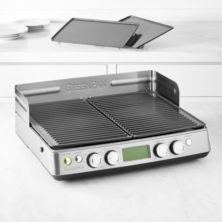 GreenPan™ Premiere Smoke-Less Grill & Griddle | Williams Sonoma