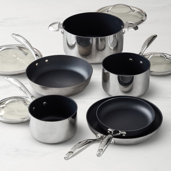 Scanpan ステンレススチールHaptIQ アルミニウム調理器具10点セット SCANPAN HaptIQ Nonstick 10-Piece Cookware Set | Williams Sonoma