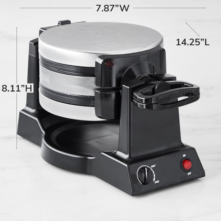 Disney Mickey Mouse Double Flip Waffle Maker | Williams Sonoma