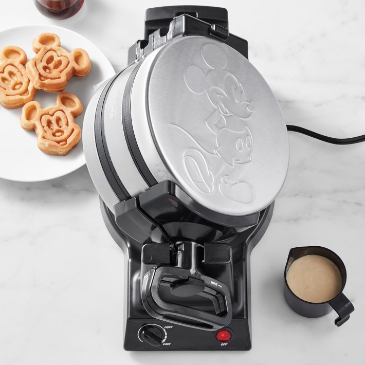 Disney Mickey Mouse Double Flip Waffle Maker | Williams Sonoma