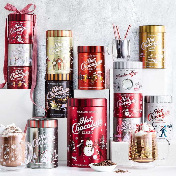 Classic & Peppermint Hot Chocolate Sampler Tin | Williams Sonoma