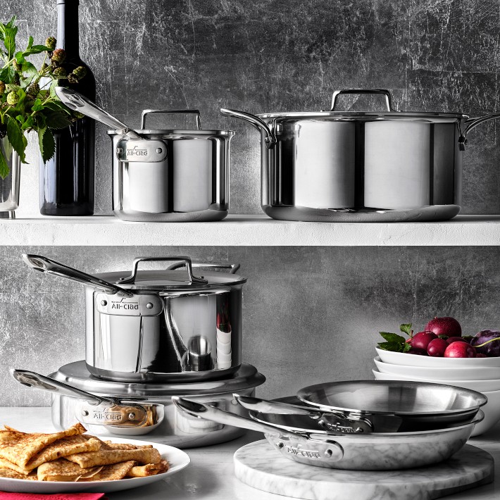 All-Clad D5® Stainless-Steel 10-Piece Set | Williams Sonoma