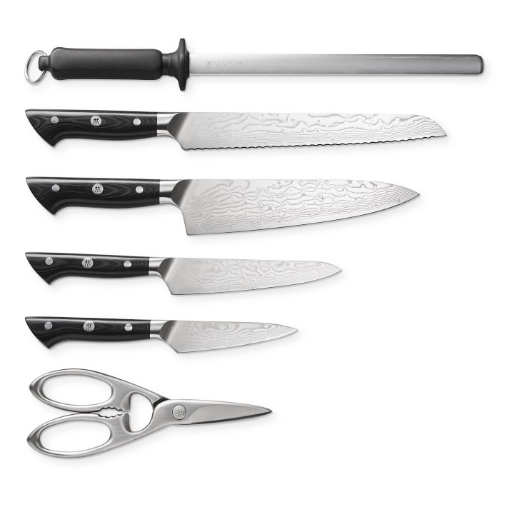 Zwilling Kanren 7-Piece Knife Set with Acacia Block | Williams Sonoma