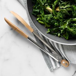 Williams Sonoma Olivewood Locking Tongs