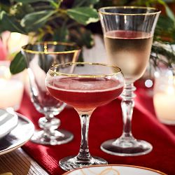 Gold Rim Wine Glasses