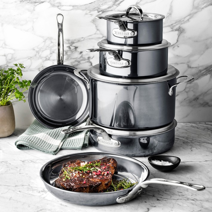 Hestan NanoBond™ Stainless-Steel 10-Piece Cookware Set | Williams