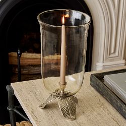 Josh Young x Williams Sonoma Home Lily Pad Hurricane Candle Holder