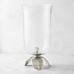 Josh Young x Williams Sonoma Home Lily Pad Hurricane Candle Holder