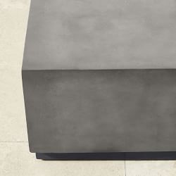 Lucca Concrete Outdoor Rectangle Coffee Table (56")