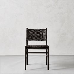 Sullivan Woven Dining Side Chair, Ebony