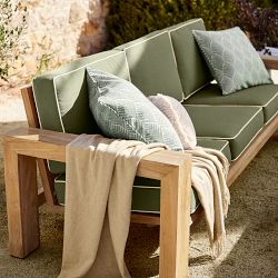 Larnaca Outdoor Teak Sofa (96"-107")