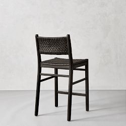 Sullivan Woven Counter Stool, Ebony