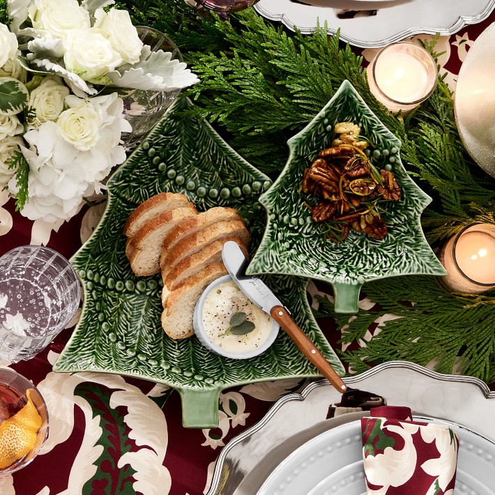 Bordallo Pinheiro Christmas Tree Bowls | Williams Sonoma