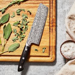 Zwilling Bob Kramer Damascus Steel Nakiri Knife, 6 1/2"