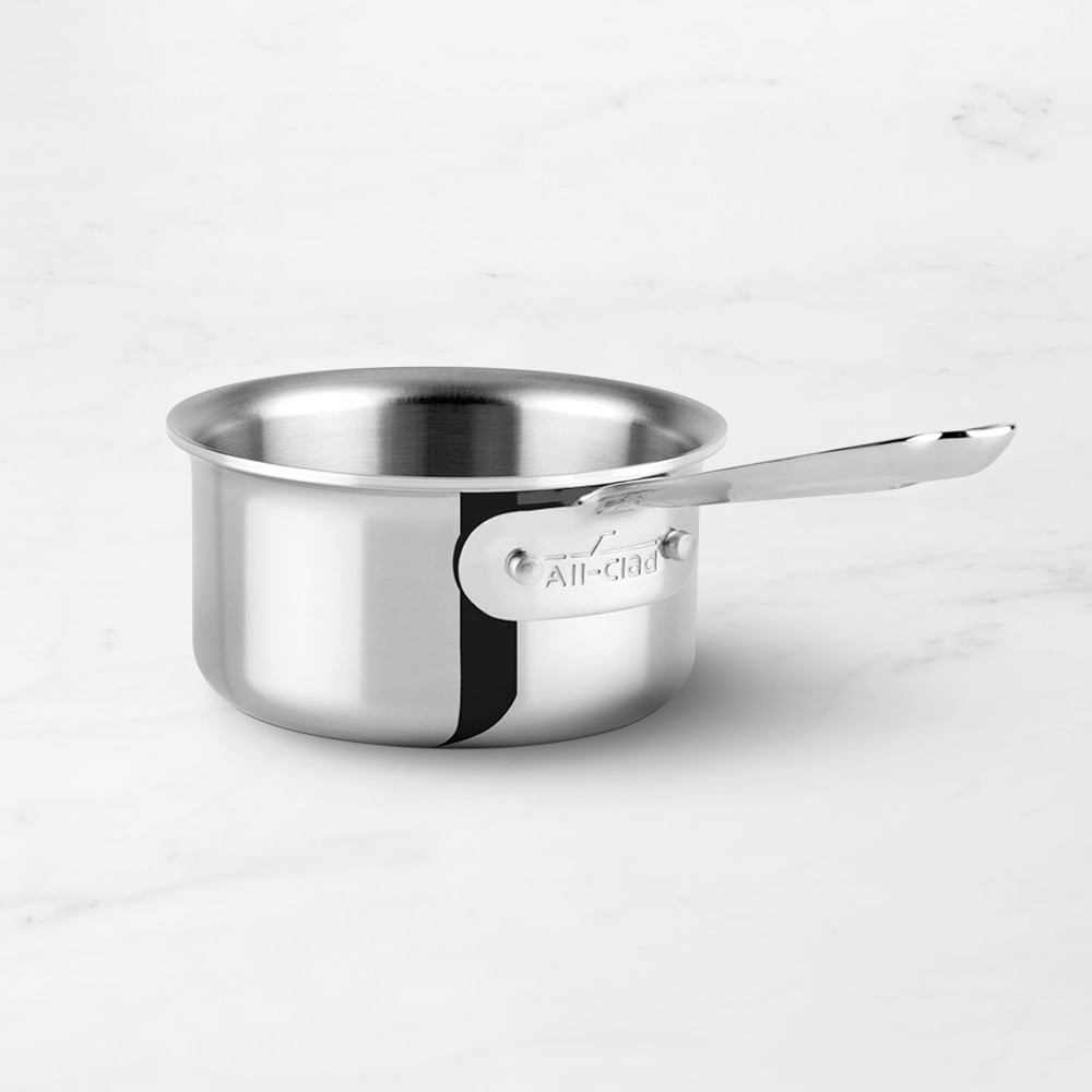All-Clad D3® Tri-Ply Stainless-Steel Butter Warmer, 1/2-Qt. - 1/2-Qt.