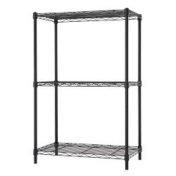 TRINITY® Garage 3-Tier NSF 23.2"x13.4"x35.6" Wire Shelving Rack (2 Pack)