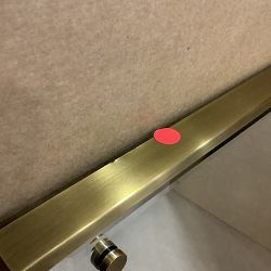 OPEN BOX:Gramercy Narrow Rectangular Mirror, 26" X 48", Antique Brass