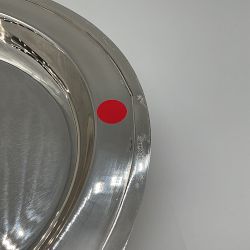 OPEN BOX: Silver Oval Tray, Large