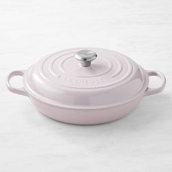 Le Creuset Signature Enameled Cast Iron Braiser, 3 1/2-Qt., Shallot