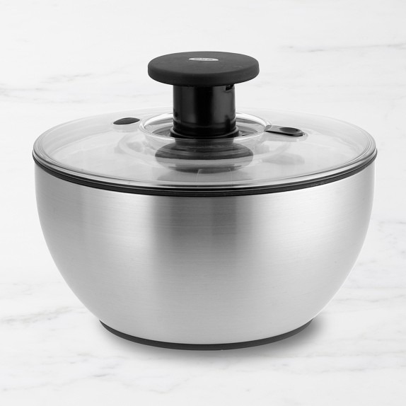 【箱あり】oxo オクソー / STAINLESS SALAD SPINNER 26230440491536.jpeg 調理器具