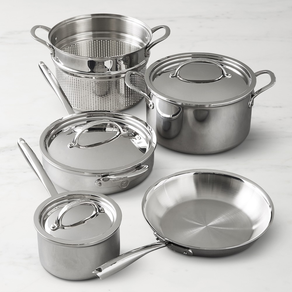 Williams Sonoma Thermo-clad™ Stainless-Steel 8-Piece Cookware Set