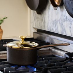 Smithey Seasoned Cast Iron Saucepan, 1-Qt.