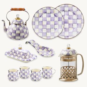 Mackenzie-Childs Violet Check Collection | Williams Sonoma