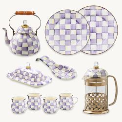 Mackenzie-Childs Violet Check Collection