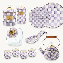 Mackenzie-Childs Violet Check Collection