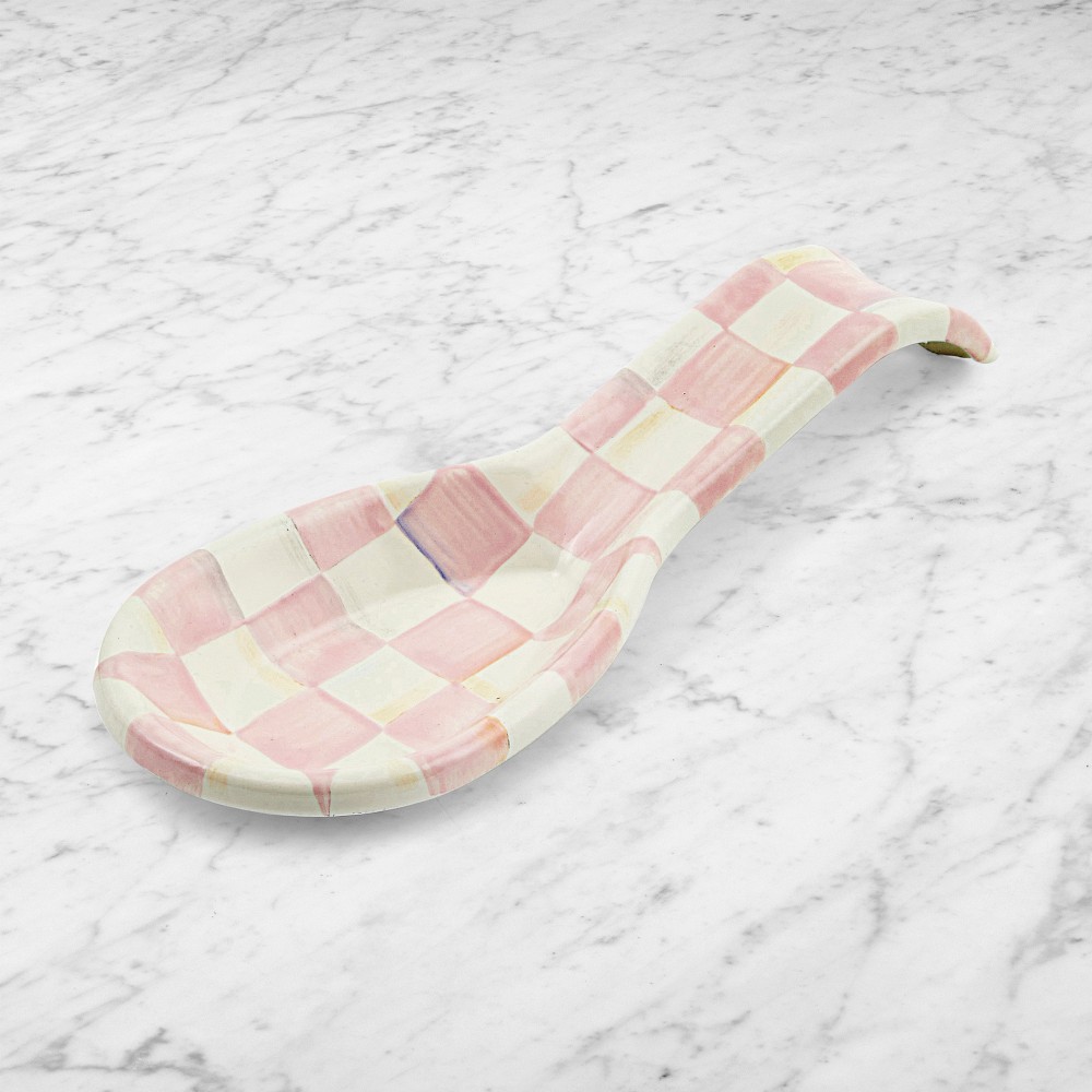 MacKenzie-Childs Rosy Check Spoon Rest