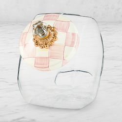 MacKenzie-Childs Rosy Check Cookie Jar