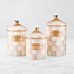 MacKenzie-Childs Rosy Check Canister