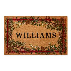 Williams Sonoma Personalized Woodland Berry Doormat