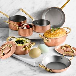 Mauviel M'Minis Copper Saucepan with Pour Spout