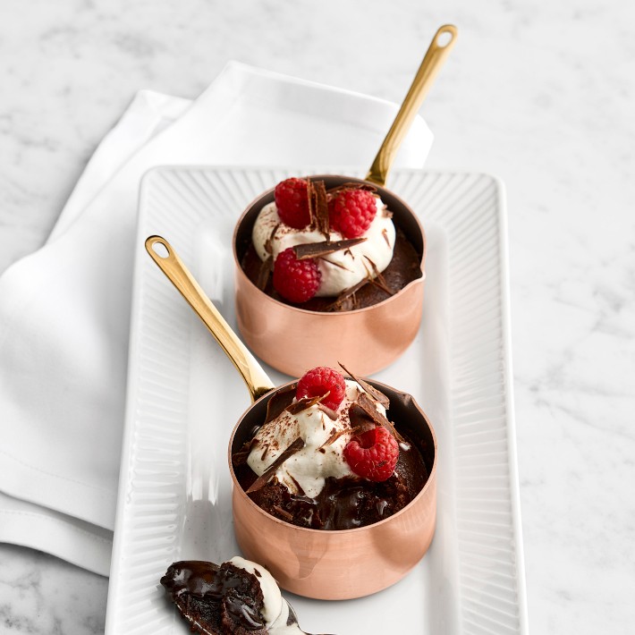 Mauviel M'Minis Copper Saucepan with Spout | Williams Sonoma