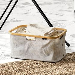 Brabantia Foldable Laundry Basket, Grey