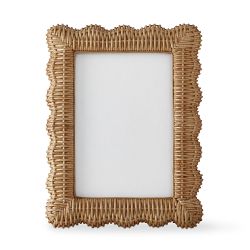 AERIN x Williams Sonoma Home Wicker Scalloped Gallery Picture Frames