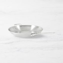 All-Clad D5® Brushed Stainless-Steel Fry Pan with Lid, 14"
