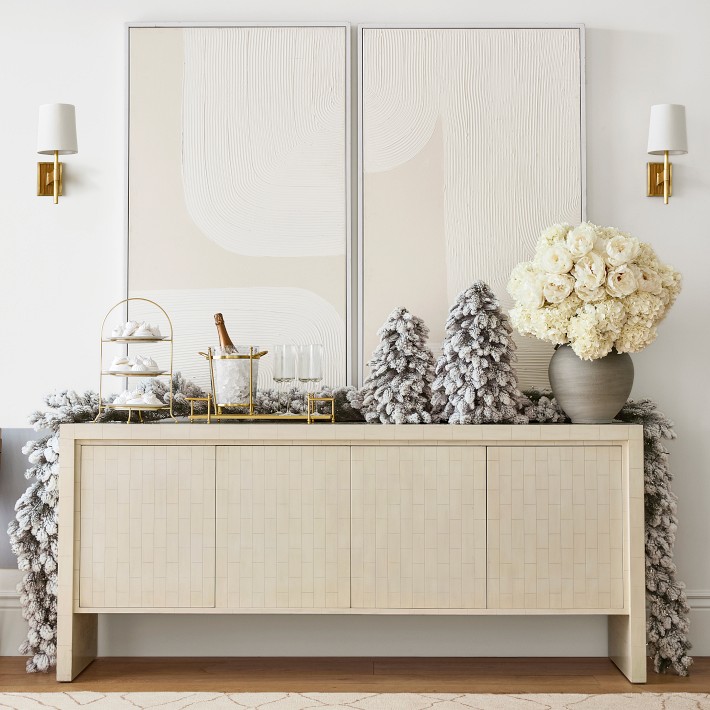 Jeff Leatham X Williams Sonoma Winter White Tabletop Tree