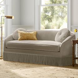 Camile Sofa with Samuel &amp; Sons Fringe (76")