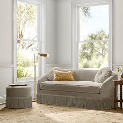 Camile Sofa with Samuel &amp; Sons Fringe (76")