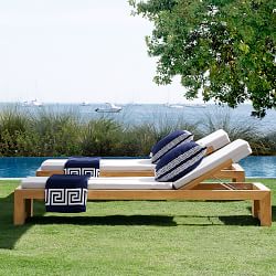 Larnaca Outdoor Natural Teak Chaise